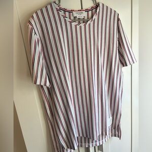 Thom Browne Tricolor Stripe Jersey T-Shirt